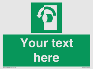 Custom Turn Anti-Clockwise Sign